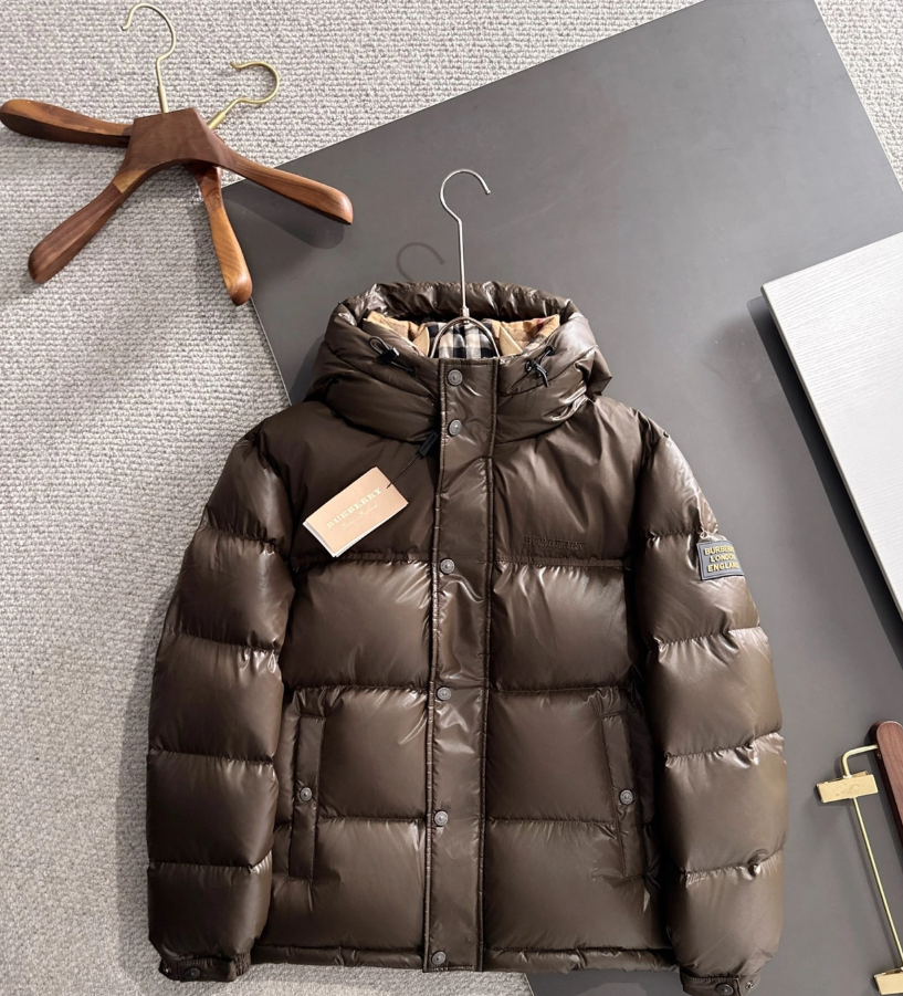 Burberry Puffer Jacket Brown