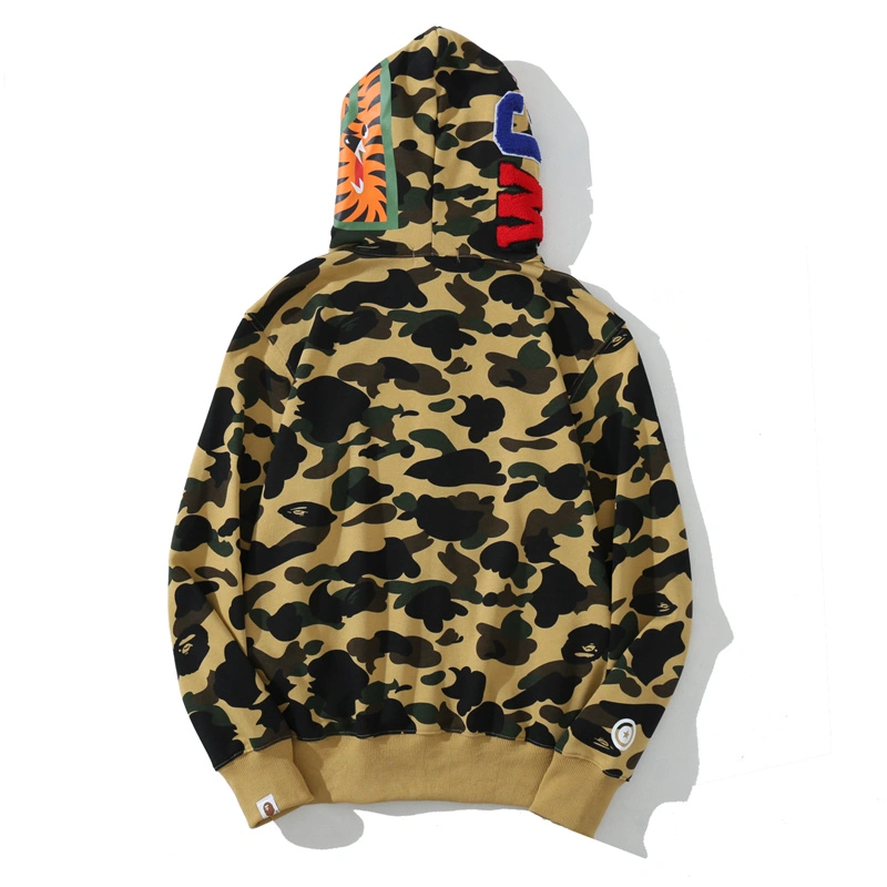 BAPE Cloro Camo Shark Full Zip Hoodie Yellow