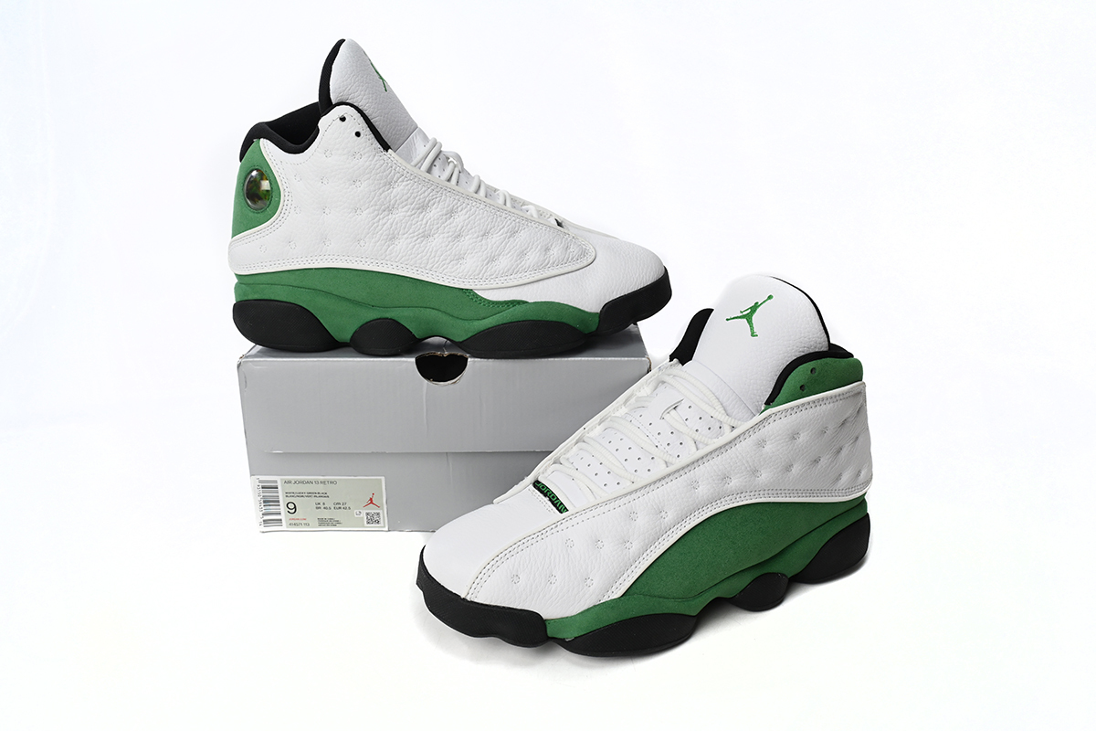 Jordan 13 Retro White Lucky Green DB6536-113
