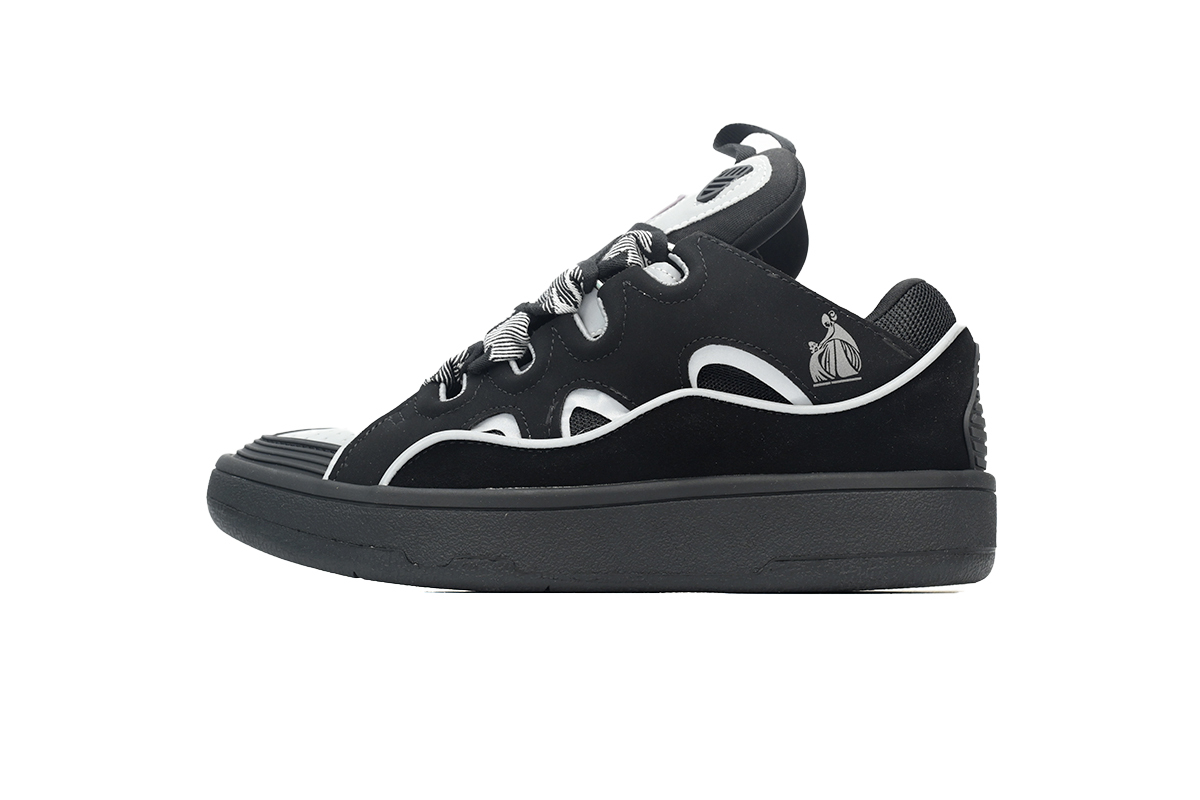 Lanvin Curb Sneaker Black Grey FM-SKRK11-REFL-P2210
