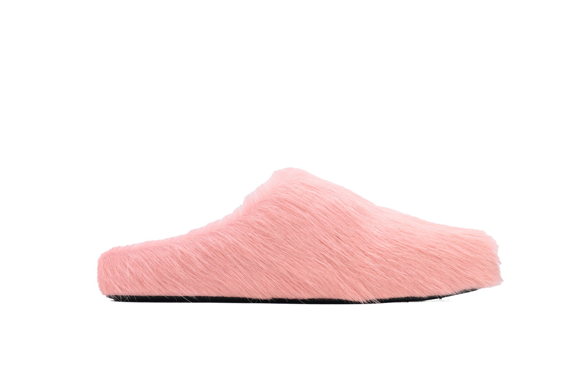 Marni Furry Slide Pink