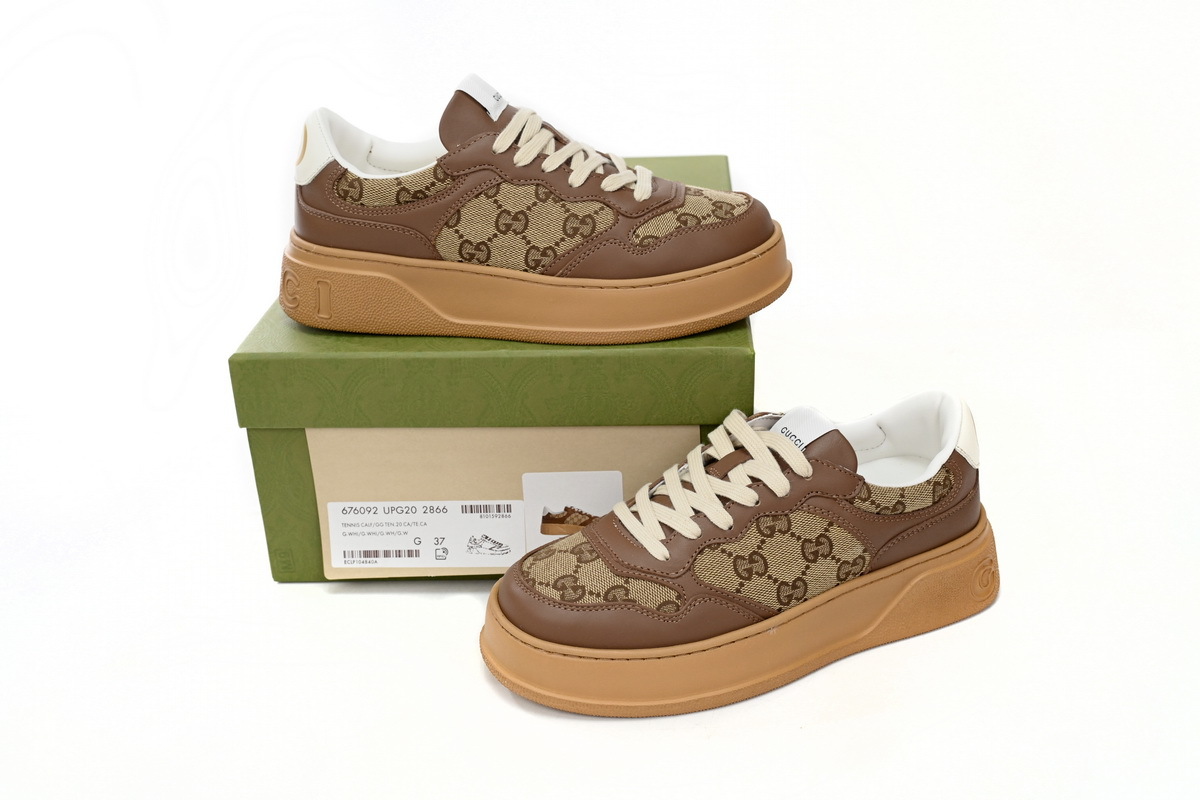 Gucci GG Sneaker GG Beige Ebony 676092 UPG20 2866