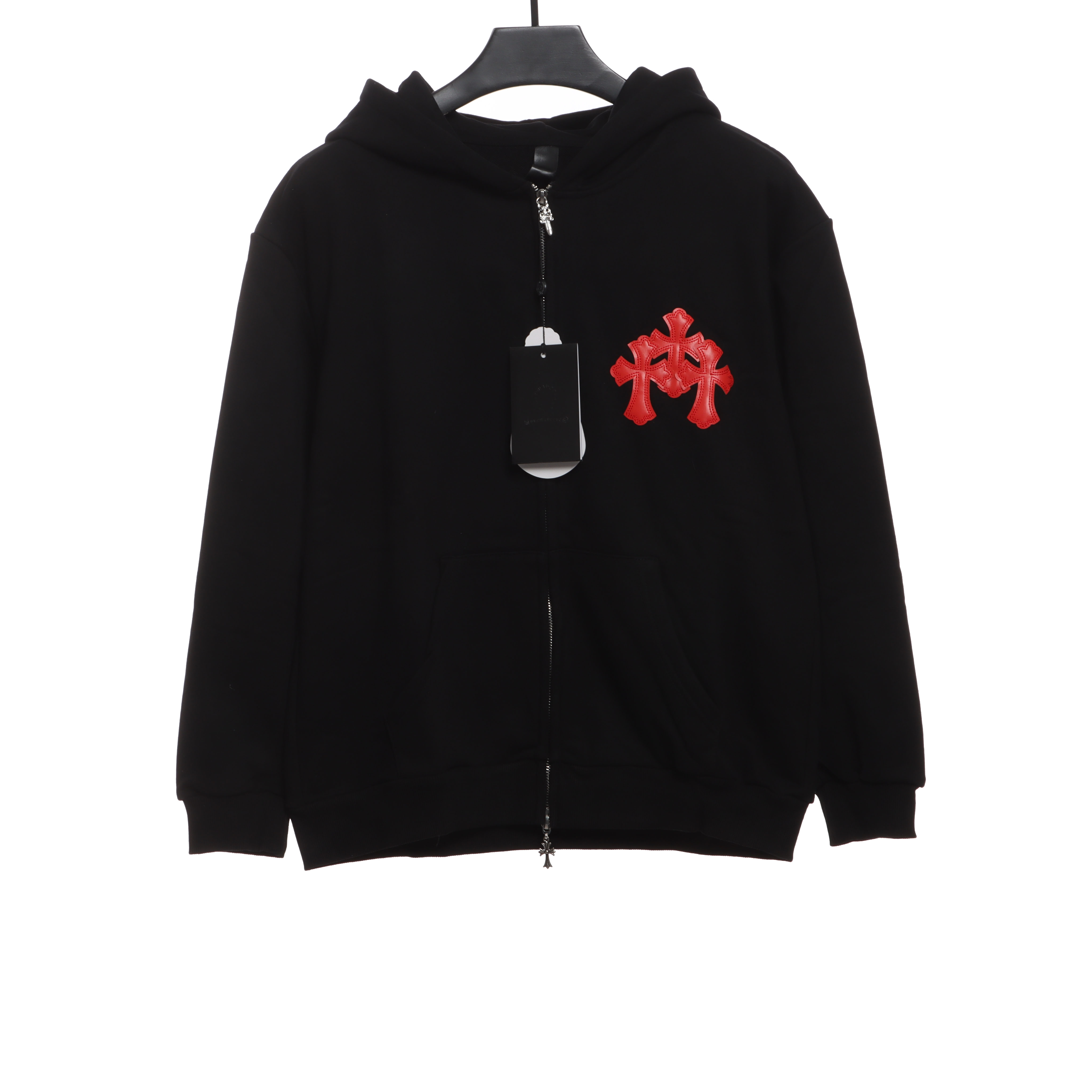 Chrome Heart Zip up Hoodie Red