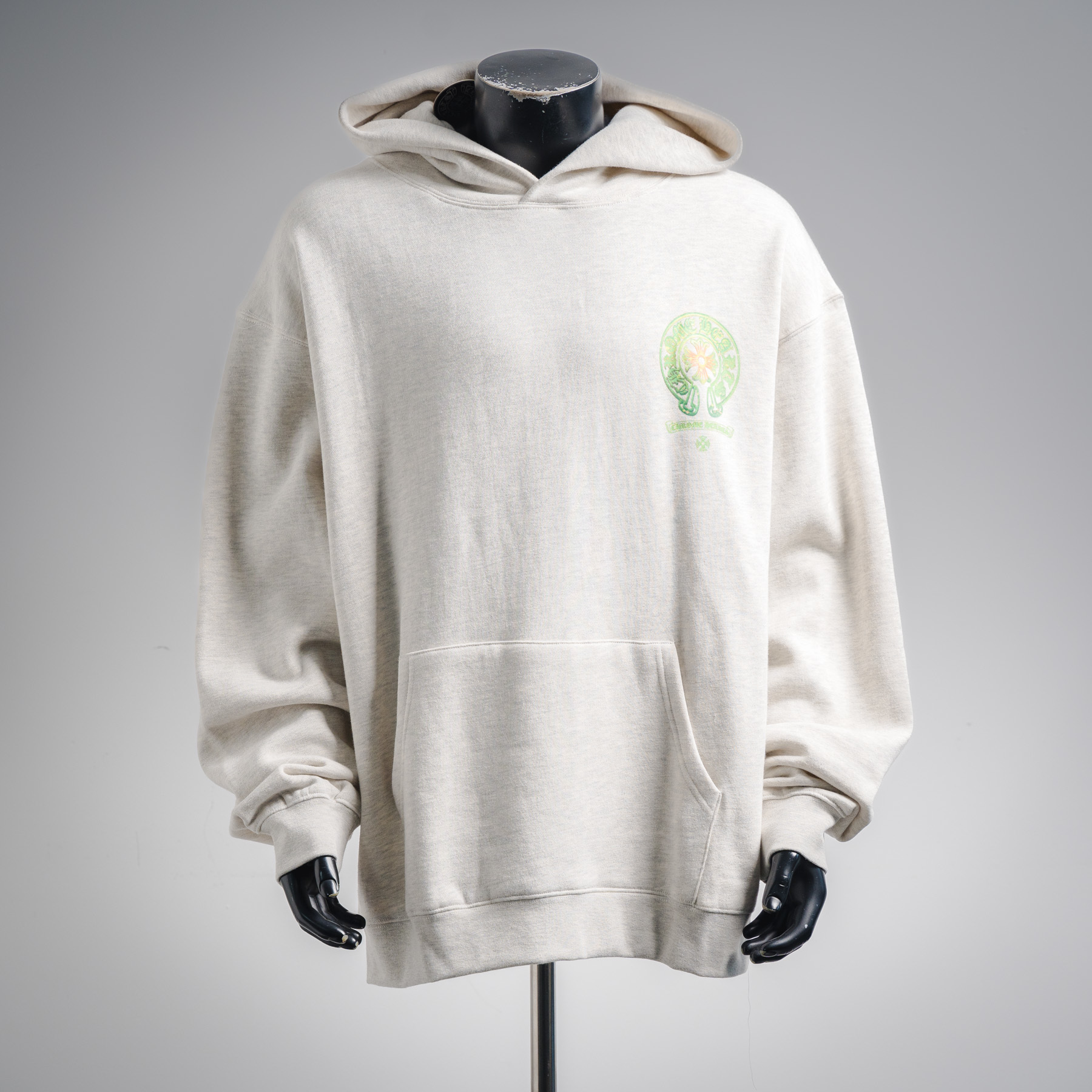 Chrome Hearts Cross Hoodie White Green