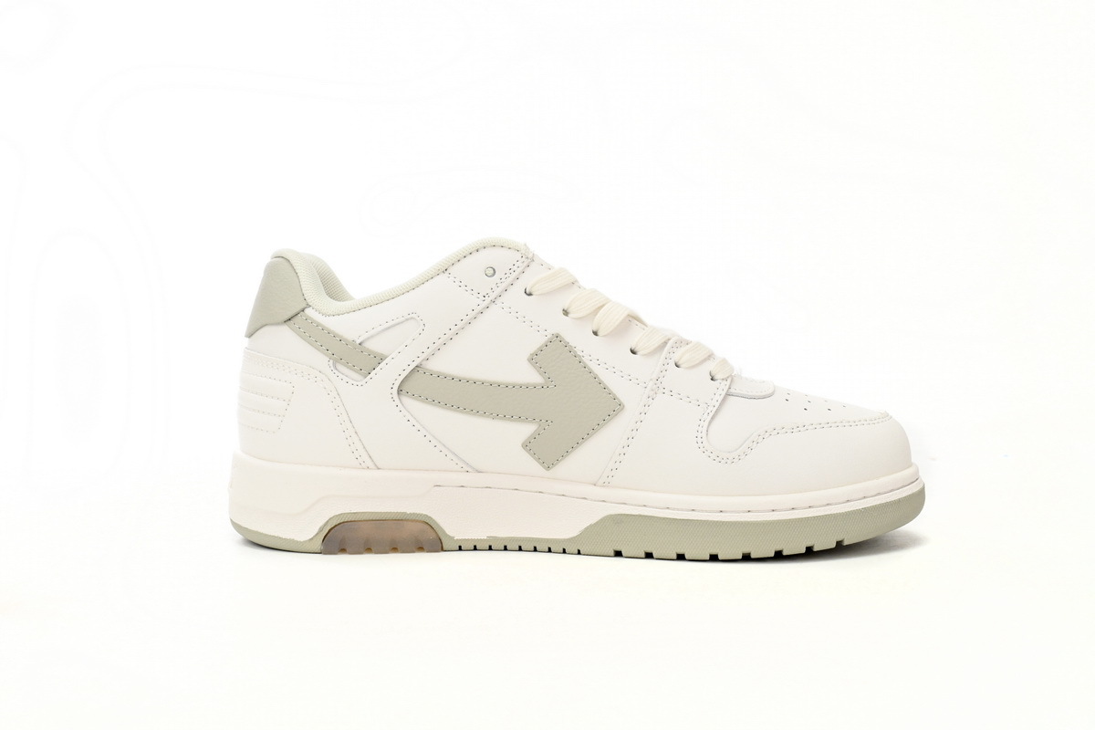 OFF-WHITE Out Of Office OOO Low Tops  Ivory Grey OMIA18 9F21LEA00 10161