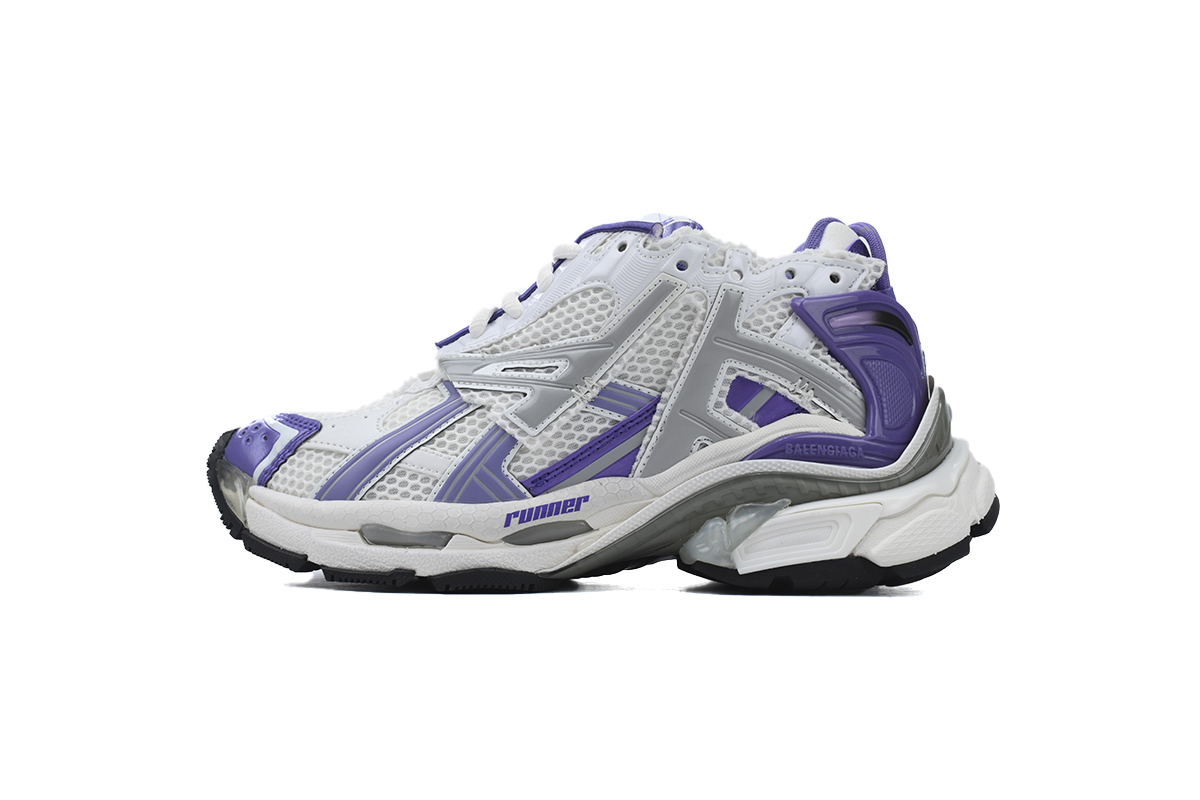 Balenciaga Runner White Purple 677402 W3RB2 5901
