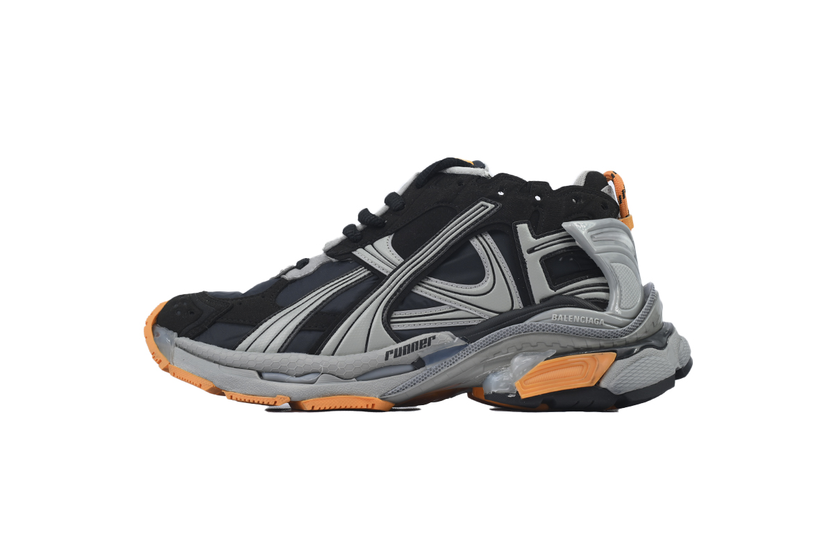 Balenciaga Runner Worn-Out Black Fluo Orange 772774 W3RNY 1878