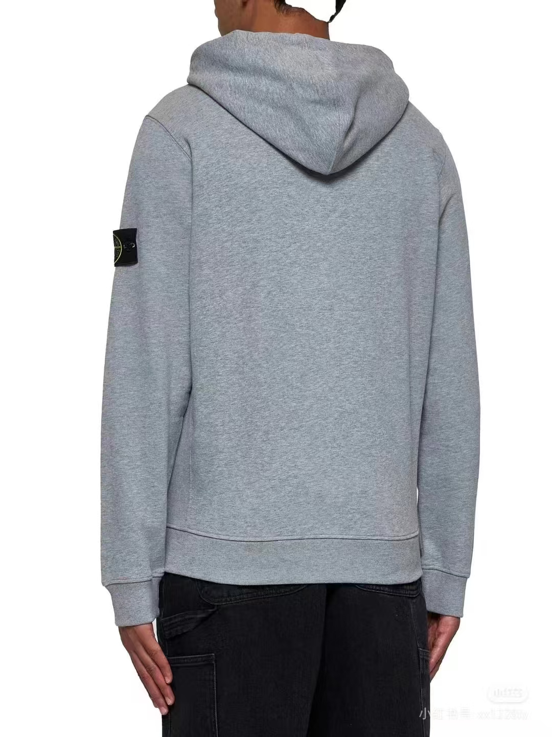 Stone Island Compass-badge Zipped Hoodie Grey