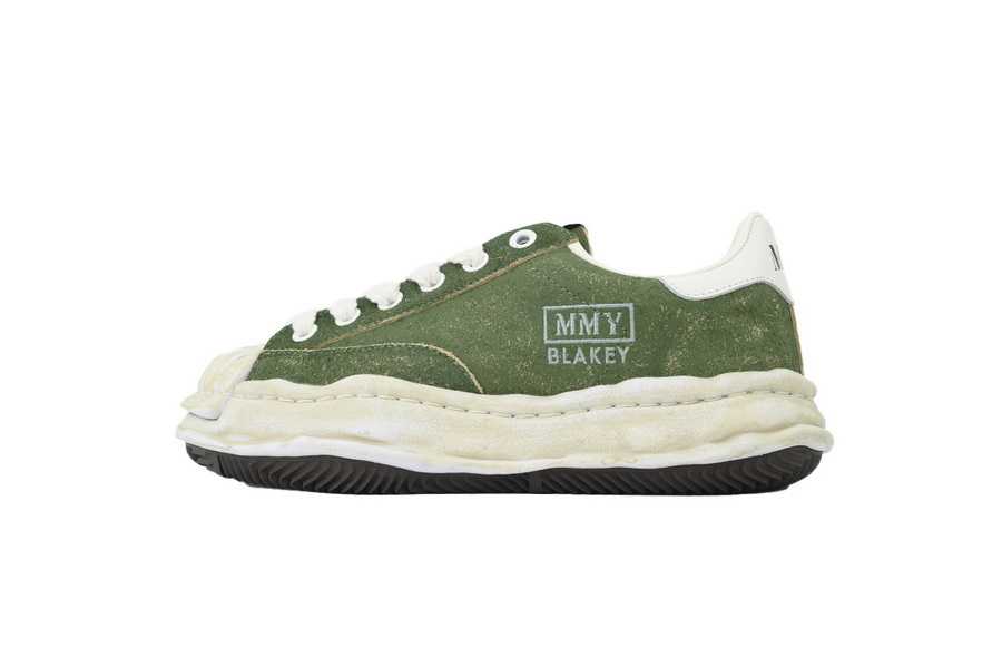 Maison Mihara Yasuhiro Blakey OG Sole Vintage Suede Low Green