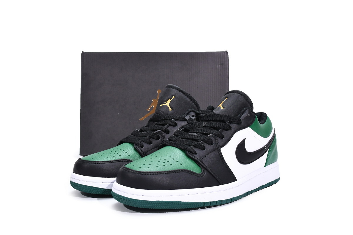 Air Jordan 1 Low Green Toe 553558-371