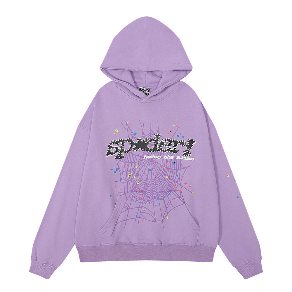 Sp5der TC5 Hoodie Purple
