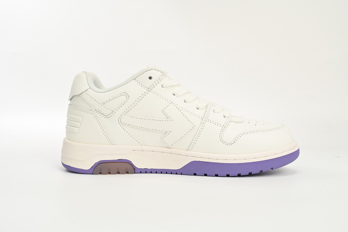 OFF-WHITE Out Of Office OOO Low Tops White Purple Printing OWIA259S 23LEA003 0136