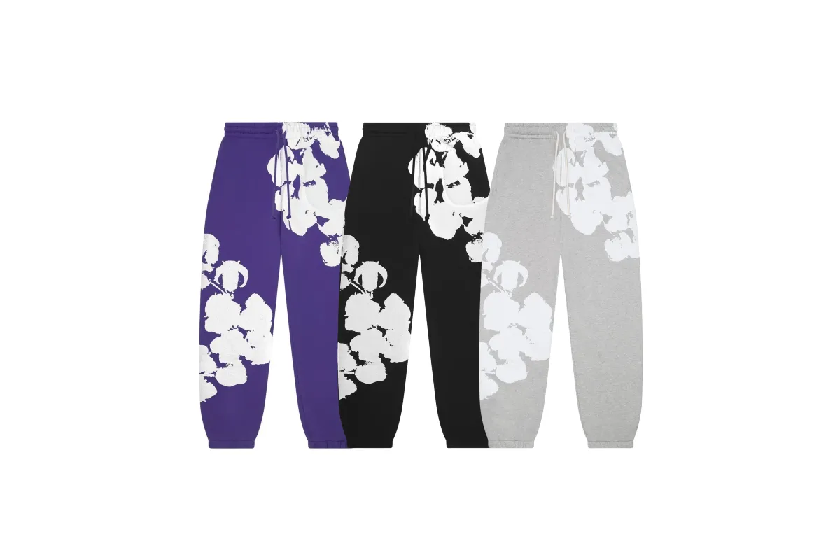 Denim Tears Big Cotton Wreath Sweatpants