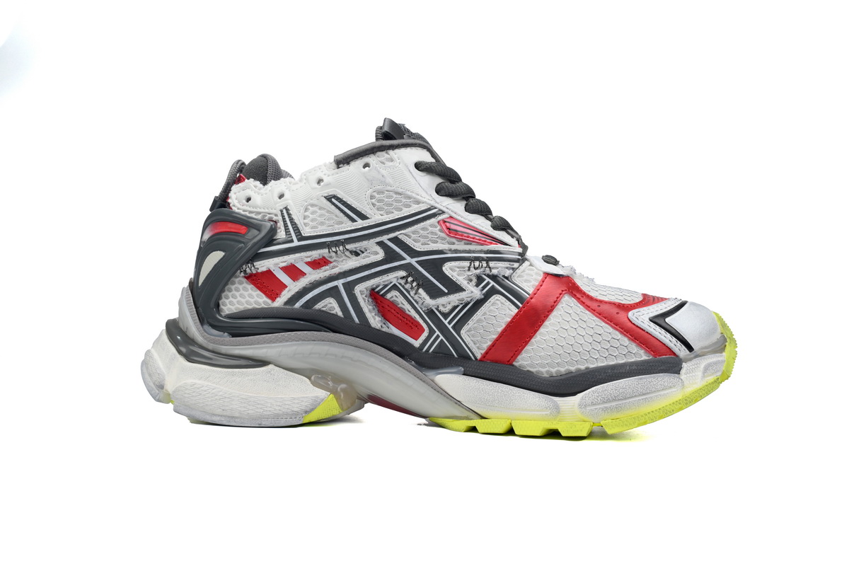 Balenciaga Runner White Black Red 677402 W3RB2 9167