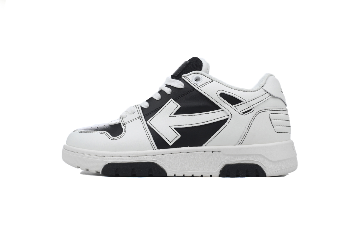 OFF-WHITE Out Of Office OOO Low Tops White Black OMIA189S 24LEA004 1001