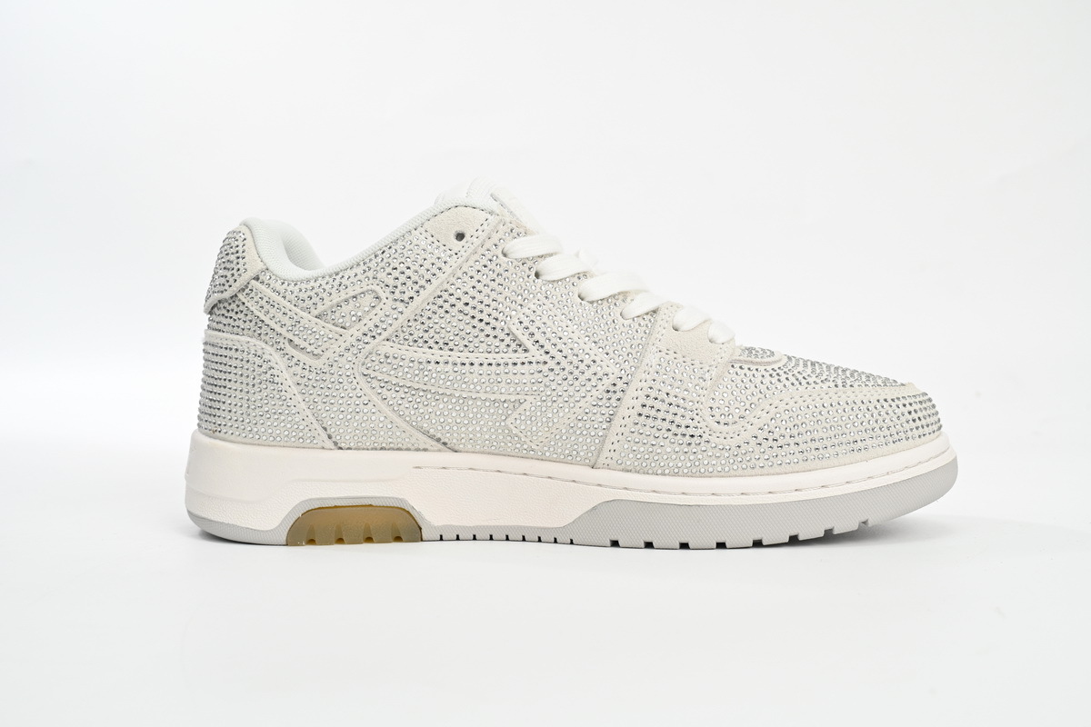 OFF-WHITE Out Of Office OOO Low Tops White Strass OWIA259S 23LEA00 80101