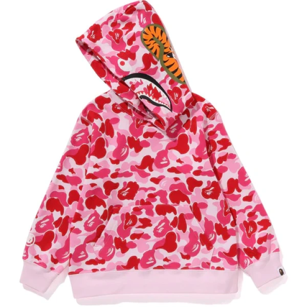 BAPE ABC Camo Shark Zip Hoodie Pink