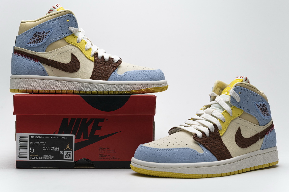 Air Jordan 1 Mid SE Maison Chateau Rogue Fearless CU2803-200