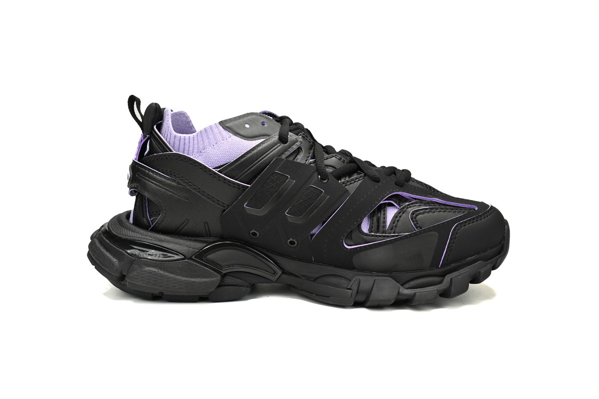 Balenciaga Track Sock Sneaker Black Purple 736328 W3SKC 1058