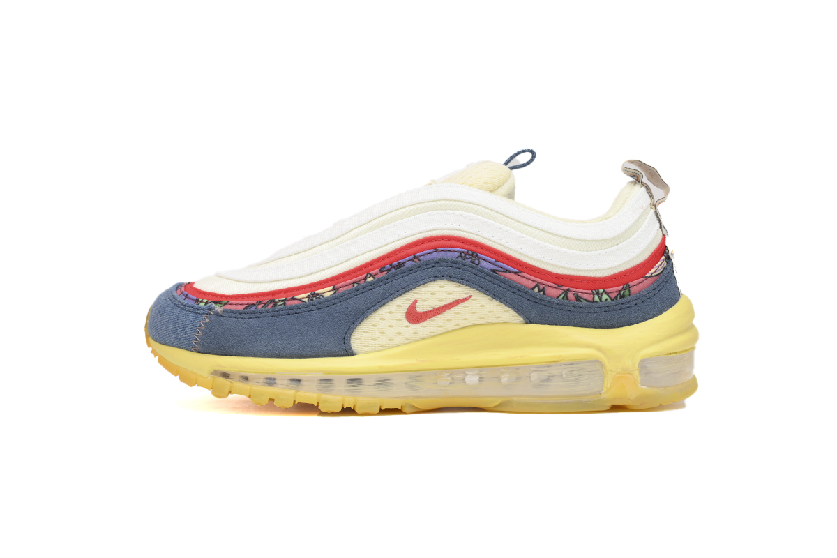 Nike Air Max 97 Coconut Milk Fossil Denim Red DV1486-162