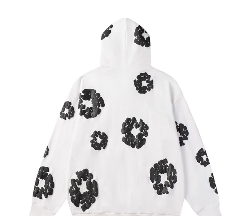 Denim Tears The Cotton Wreath Sweatshirt Black and White