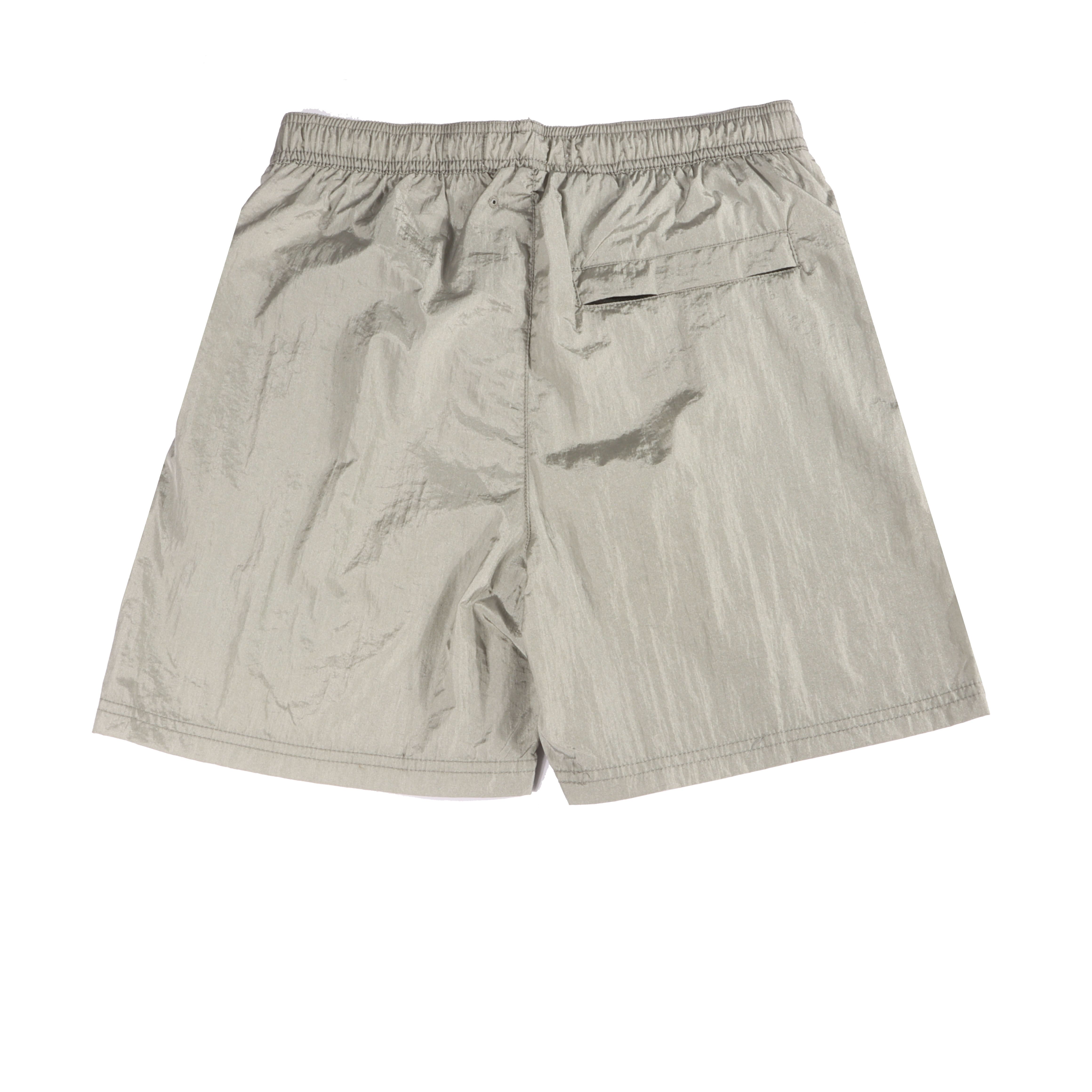 Stone Island Compass-badge Crinkled Shorts Grey