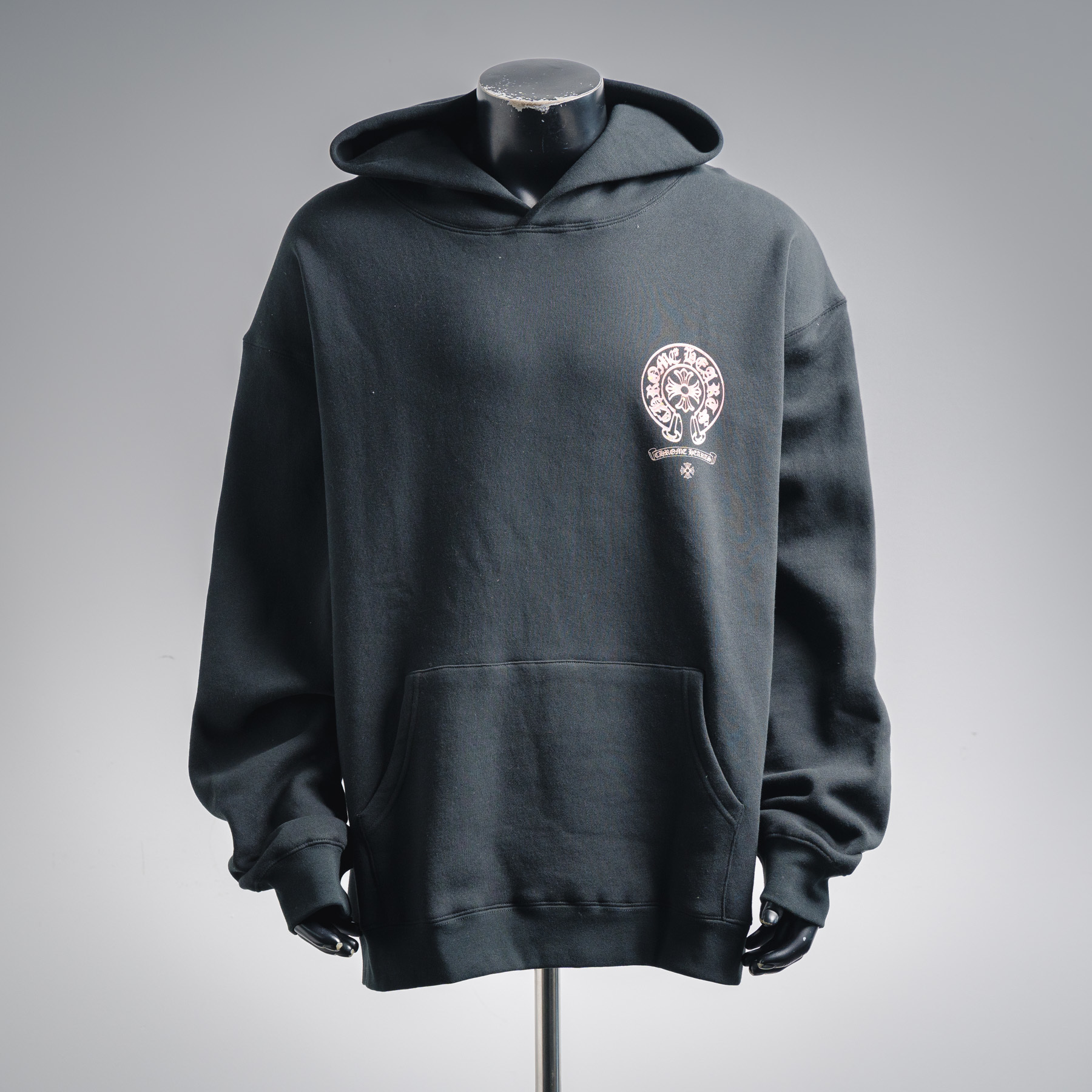 Chrome Hearts Cross Hoodie Black Pink