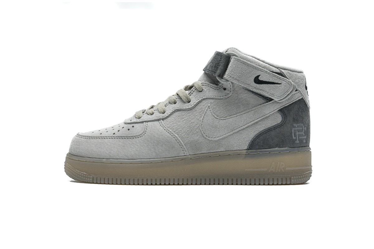 Reigning Champ x Nike Air Force 1 Mid Suede Light Grey 807618-200
