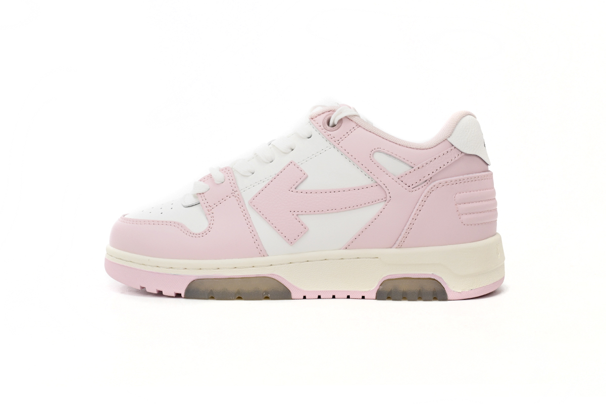 OFF-WHITE Out Of Office OOO Low Tops White Pink OMIA189 C99LEA00 13001