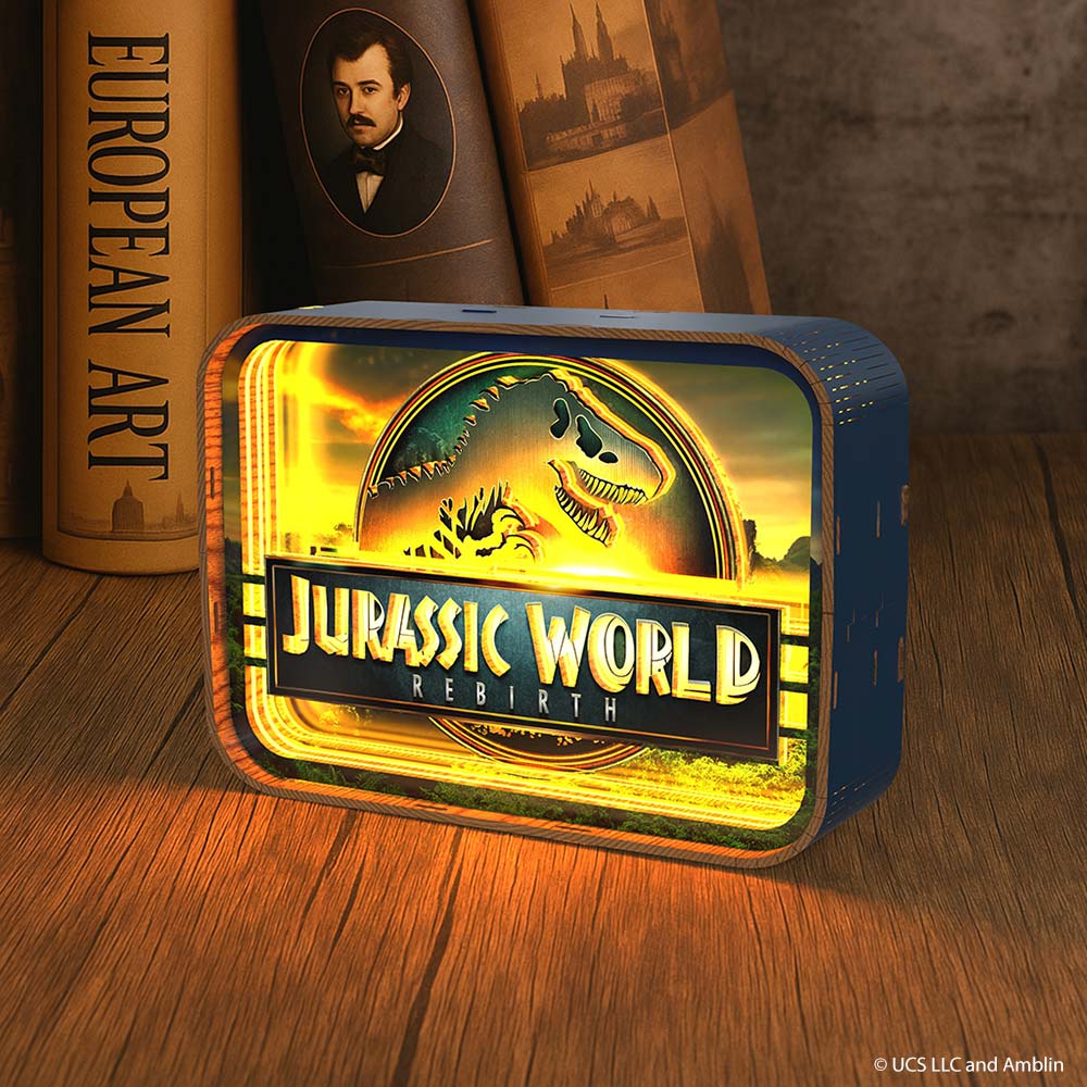 Jurassic World Rebirth - 3D DIY Wooden Puzzle Night Lamp