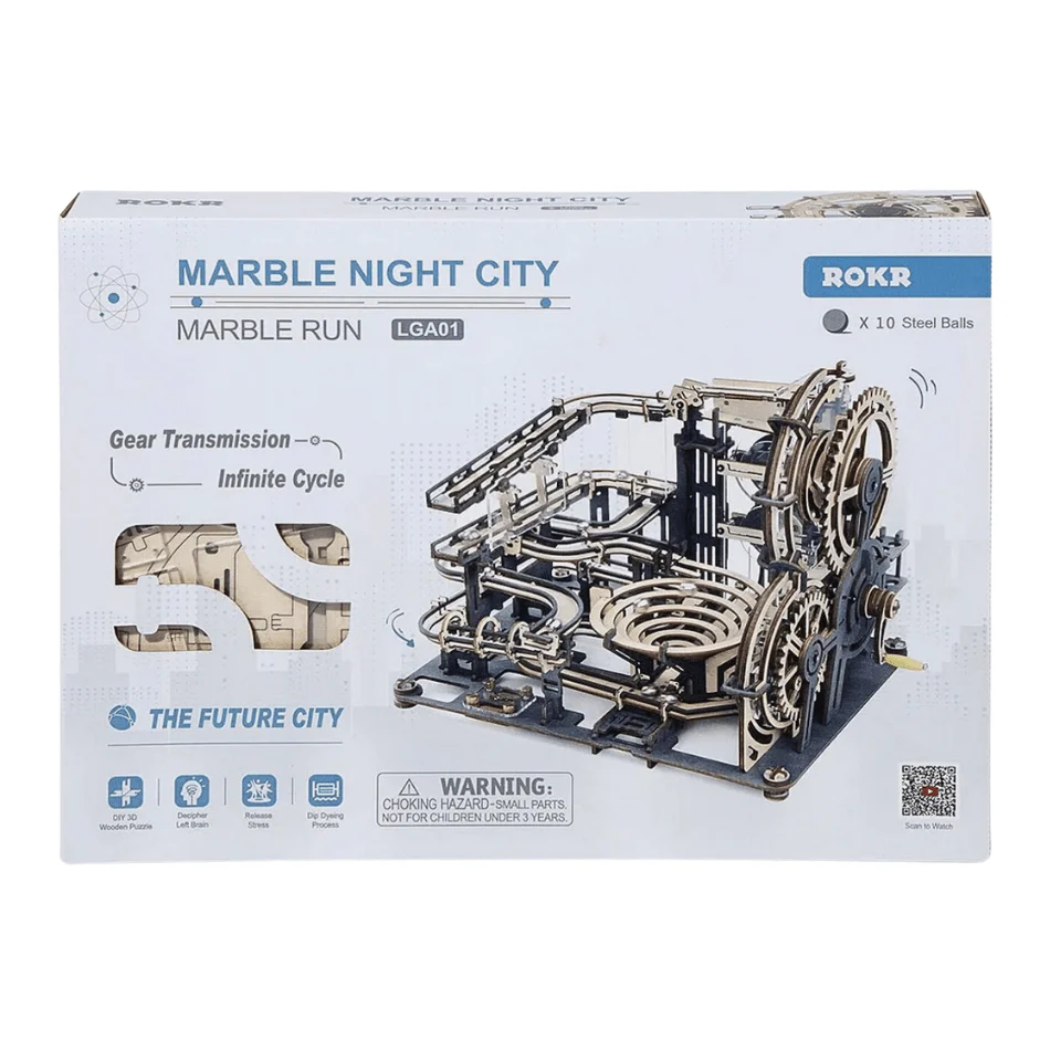 Marble Night City - Marble Run 3D Puzzle