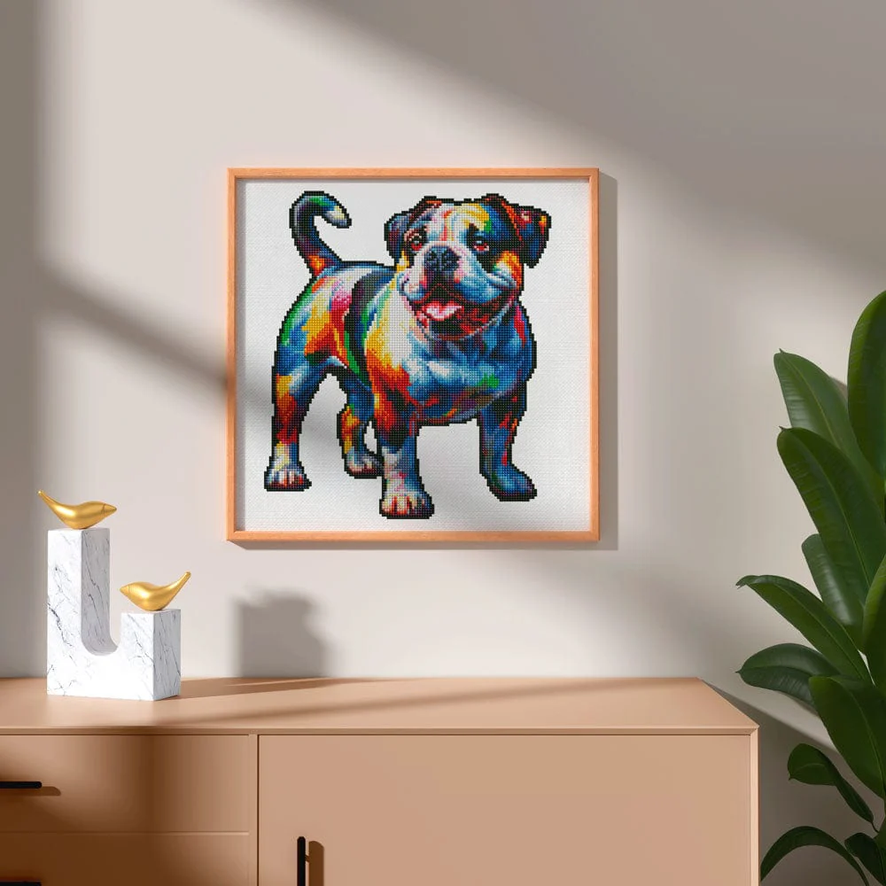 American Bull Dog - Diamond Painting Kit