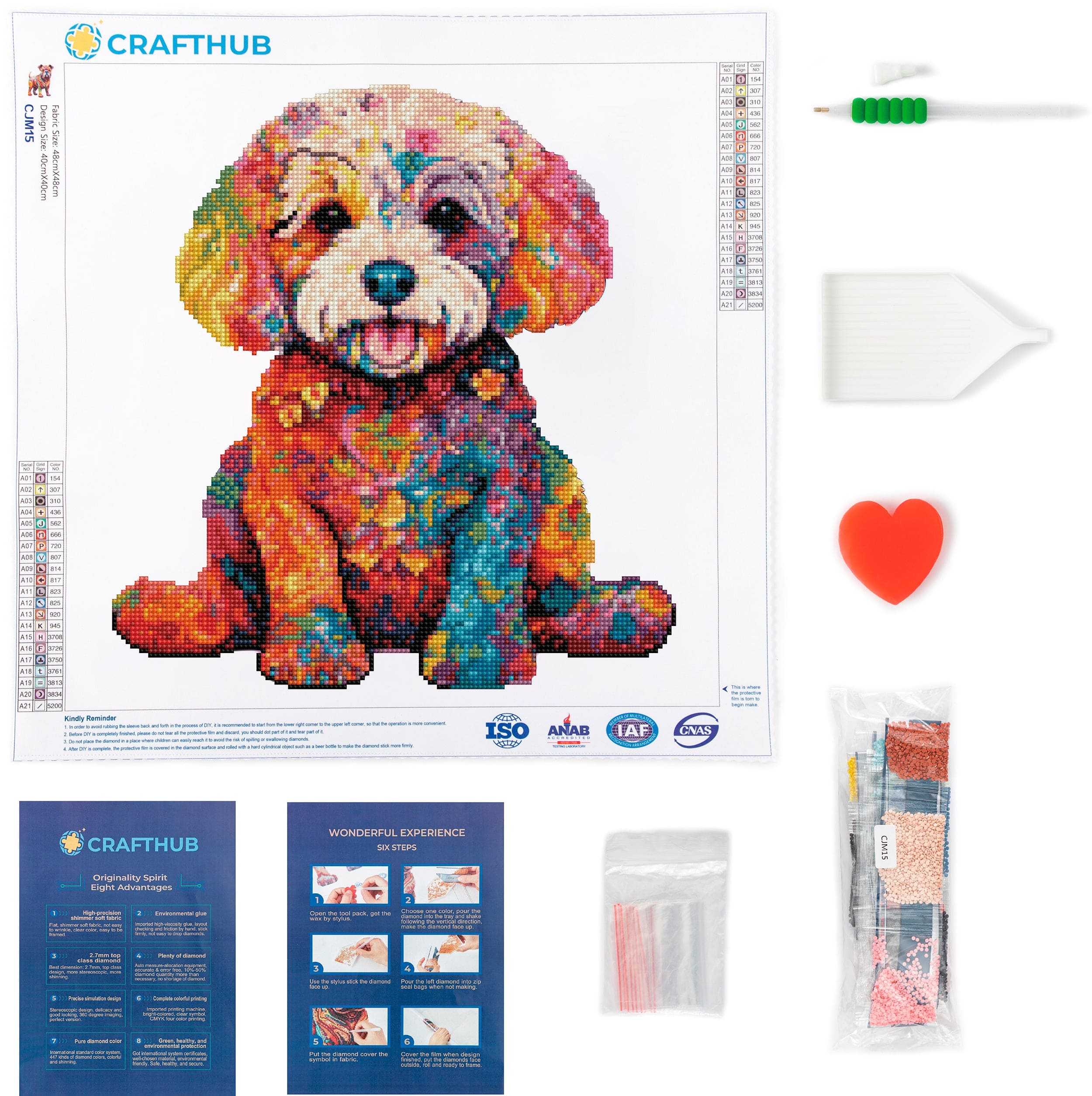 Bichon Frisé Dog - Diamond Painting Kit