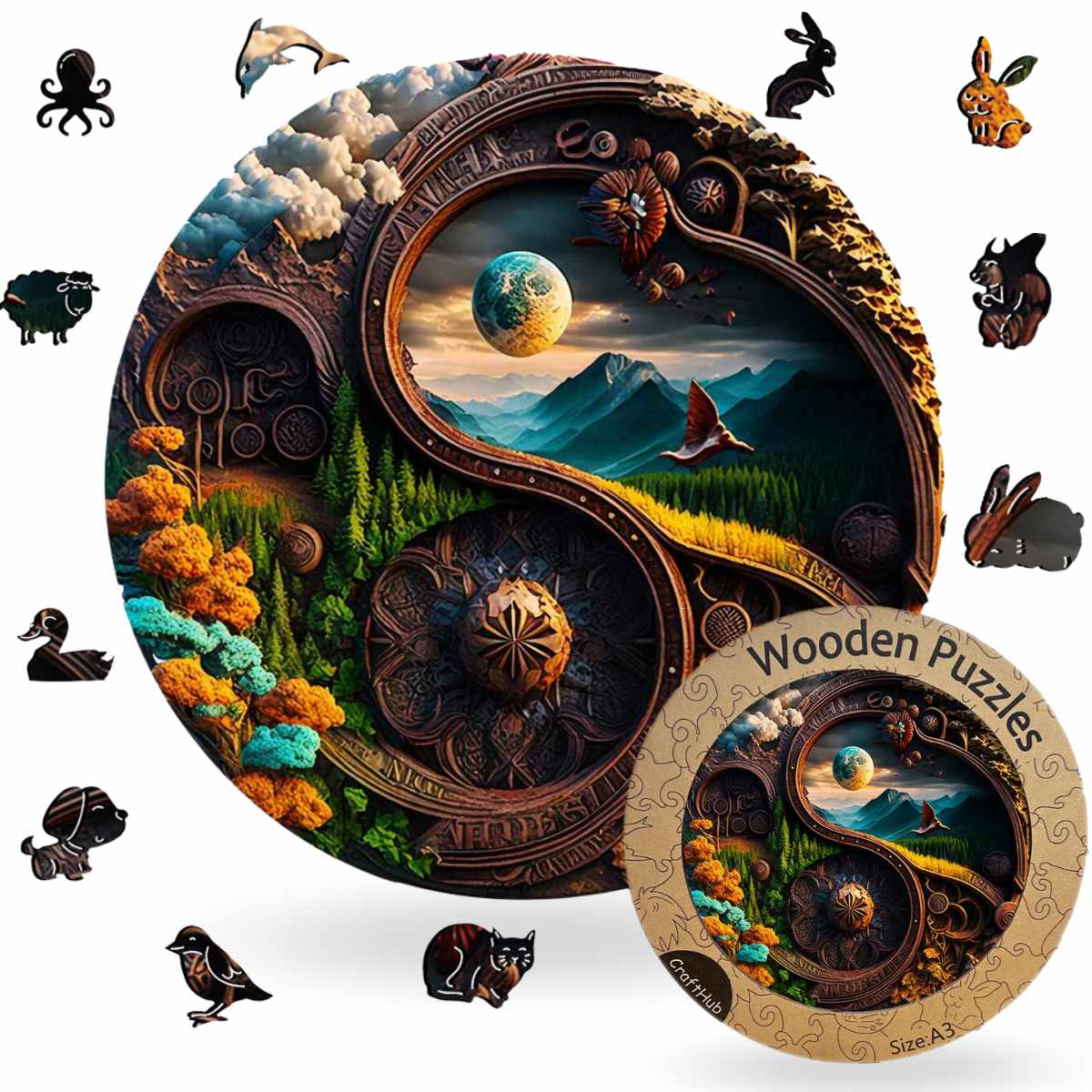 Heaven Yin Yang - Jigsaw Puzzle