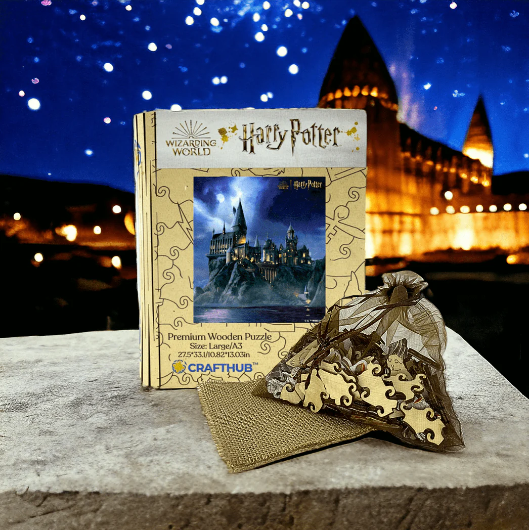 Harry Potter - Magical Hogwarts Castle Wooden Jigsaw Puzzle