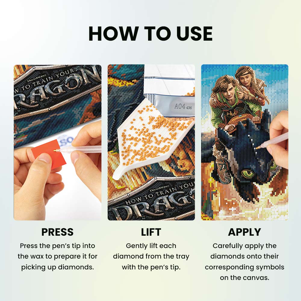 How to Train Your Dragon - Diamond Painting Kit