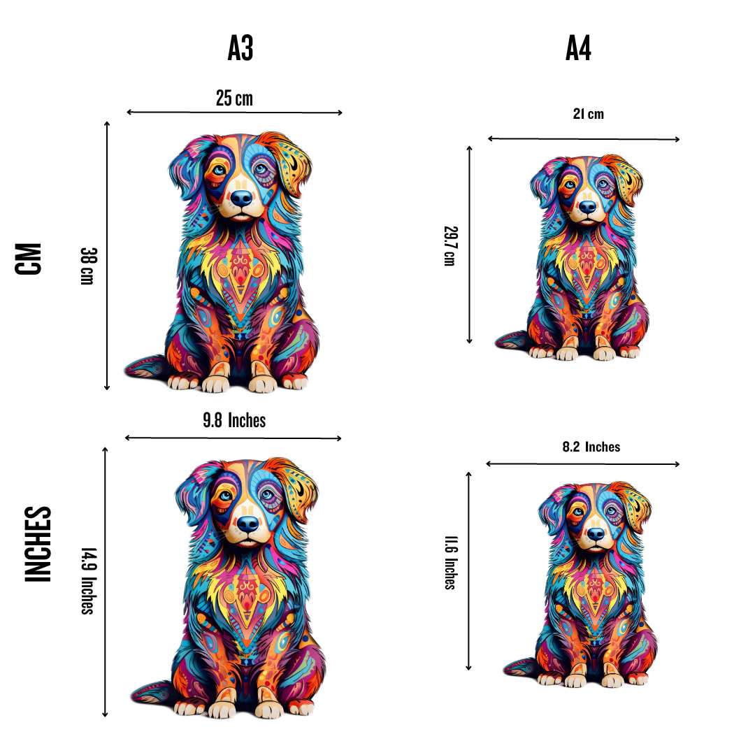 Australian Shepherd Dog - Jigsaw Puzzle
