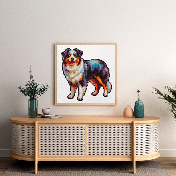 Australian Shepherd Dog - Diamond Painting Kit