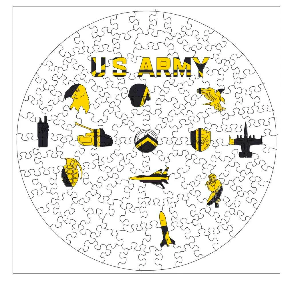 Retired Soldier For Life - Wooden Jigsaw Puzzle