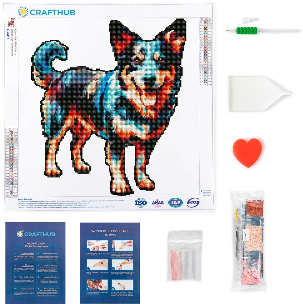 Cattle Dog - Diamond Painting Kit
