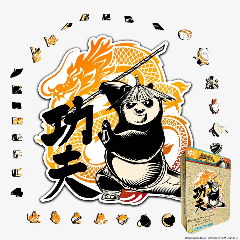 Dragon Warrior Spirit - Wooden Jigsaw Puzzle