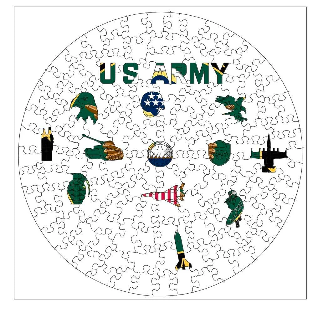 The United States Army - Wooden Jigsaw Puzzle