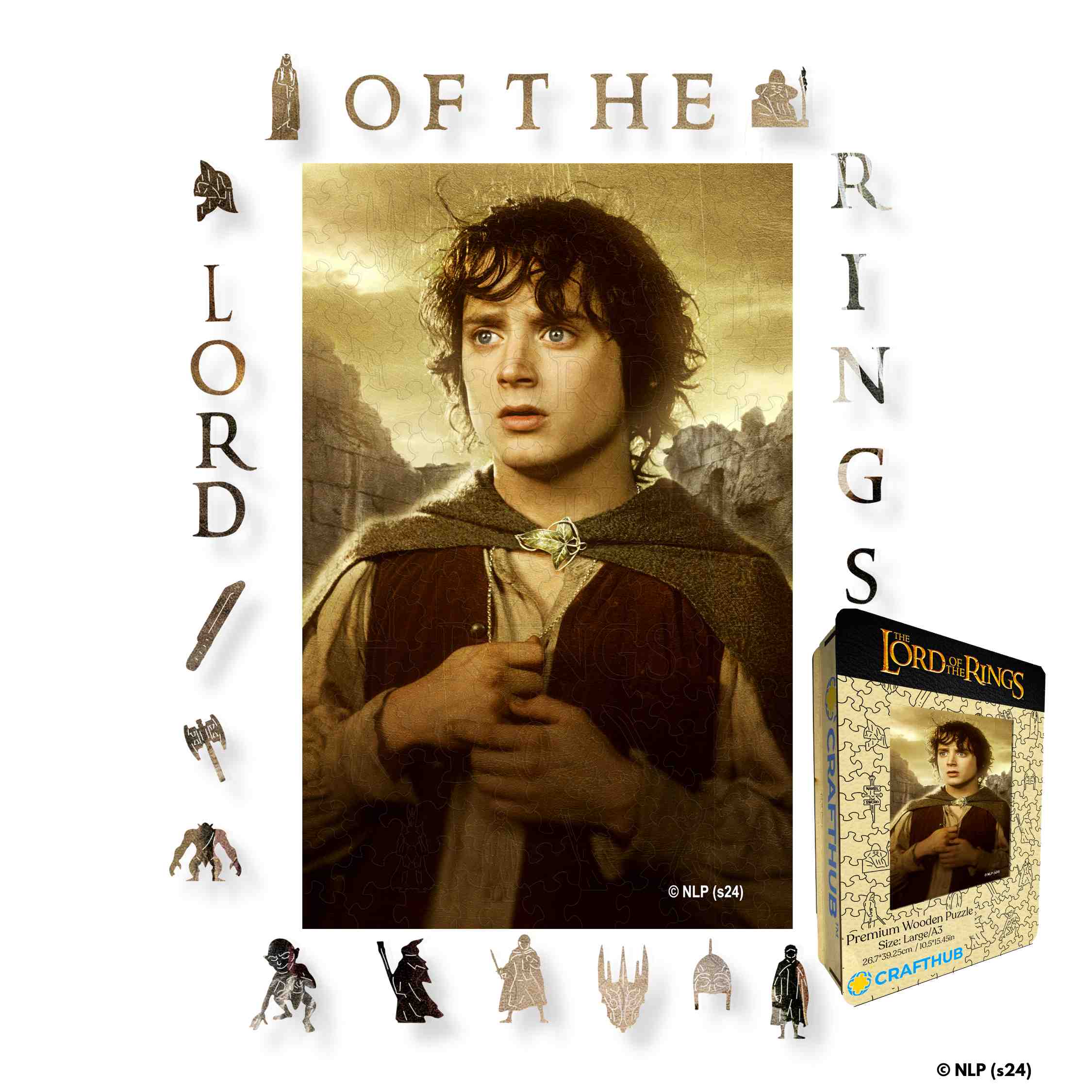 Frodo Baggins and The Two Towers - Wooden Jigsaw Puzzle