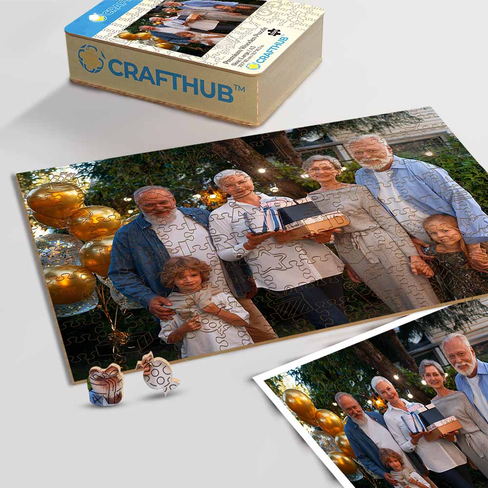 Personalized Wooden Jigsaw Puzzle – Happy Birthday