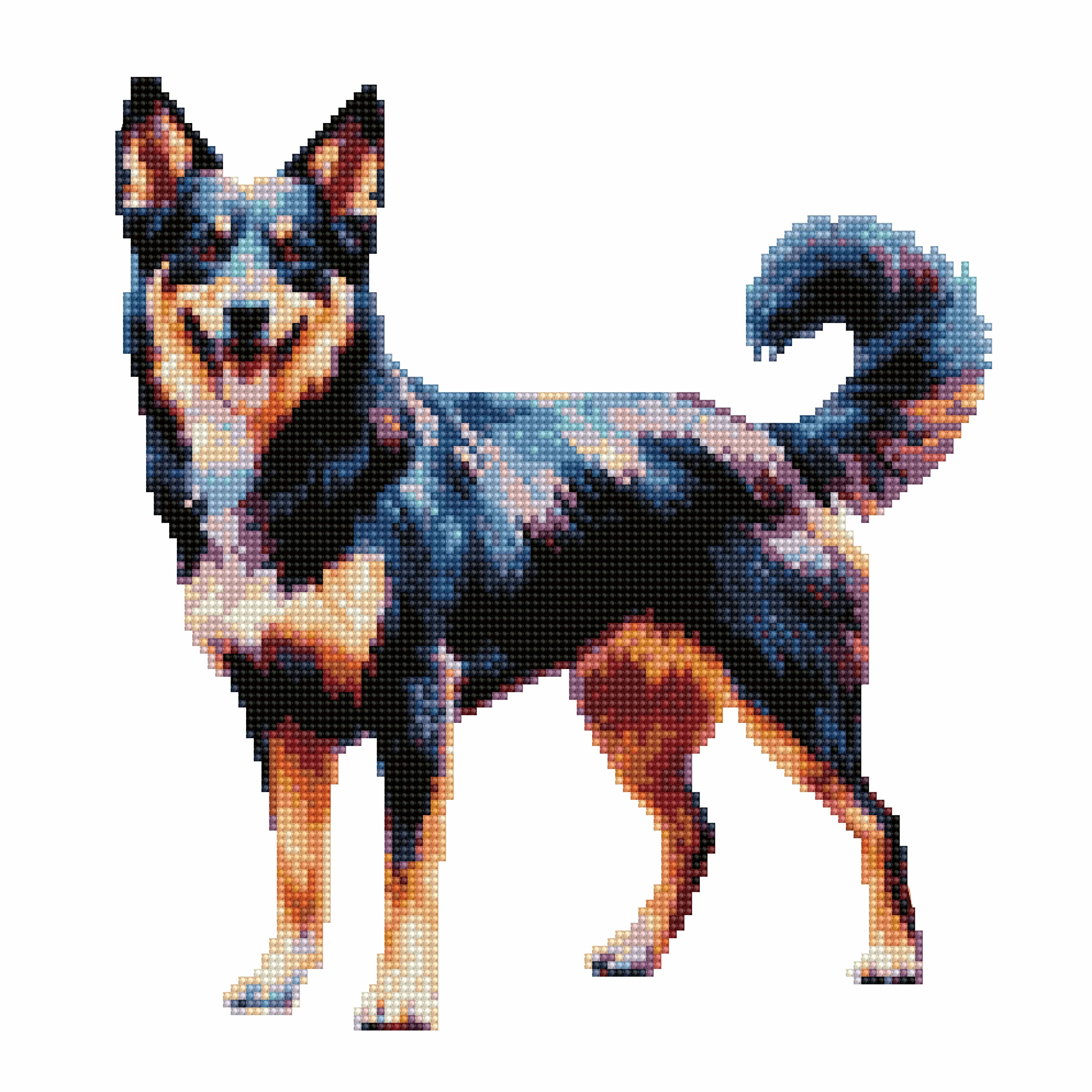 Australian Kelpie Dog - Diamond Painting Kit