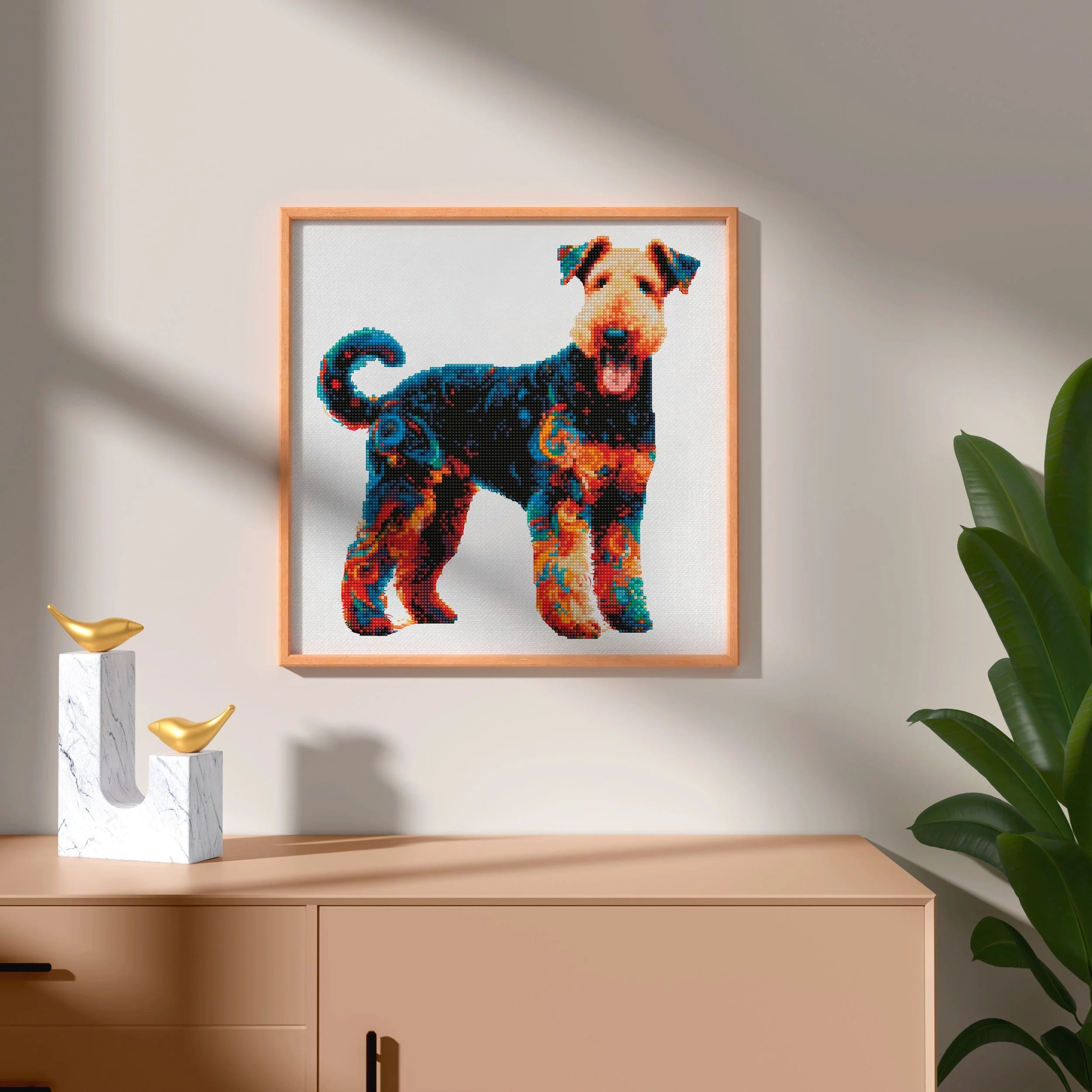Airedale Terrier Dog - Diamond Painting Kit