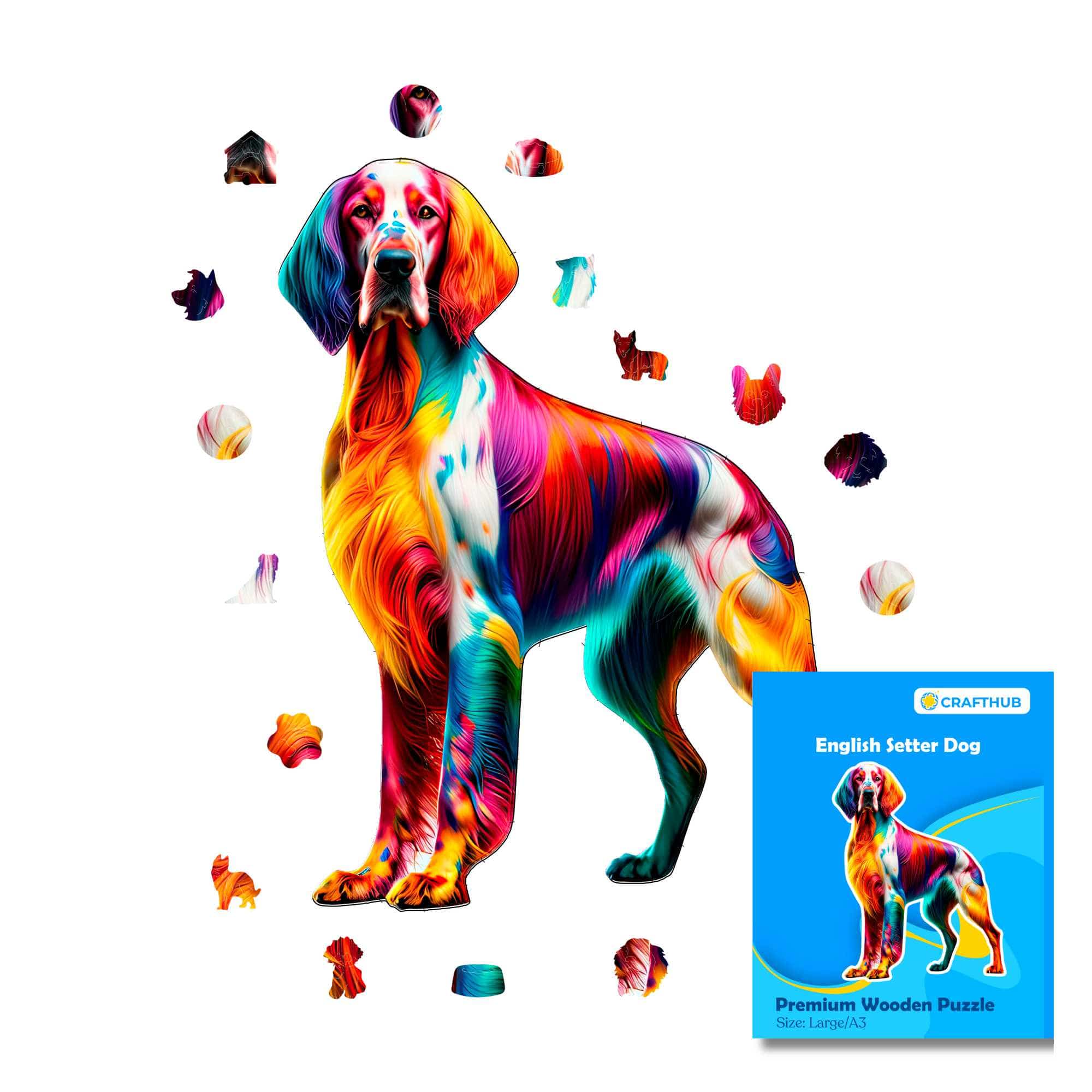English Setter Dog - Jigsaw Puzzle
