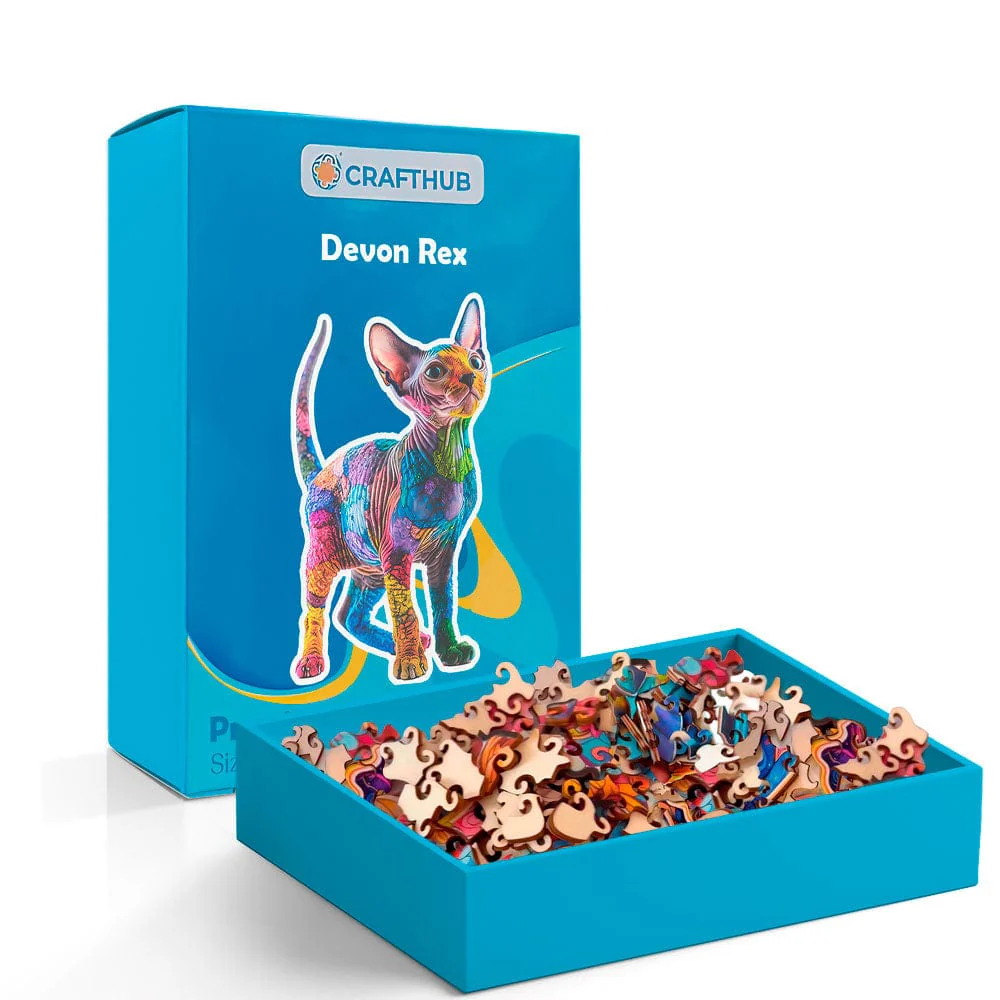Devon Rex Cat - Jigsaw Puzzle