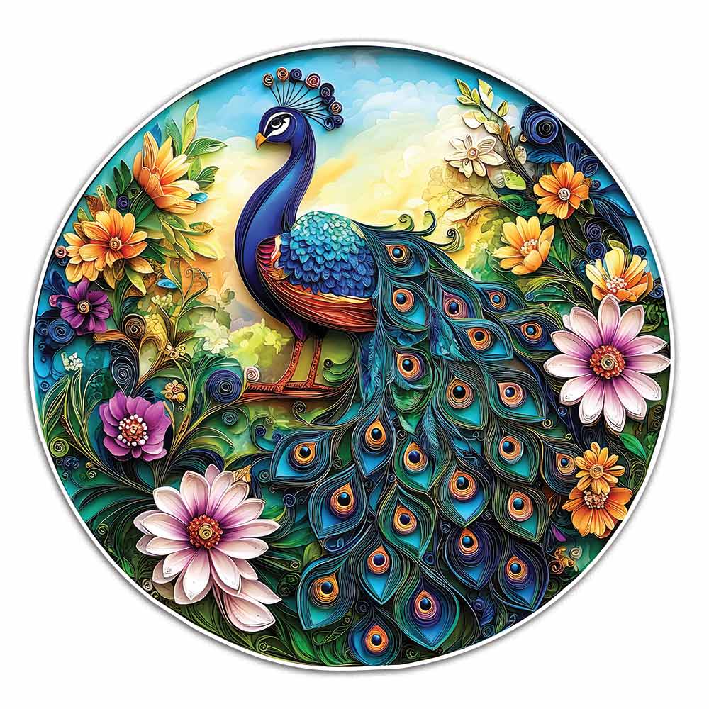 Blossom Peacock - Jigsaw Puzzle