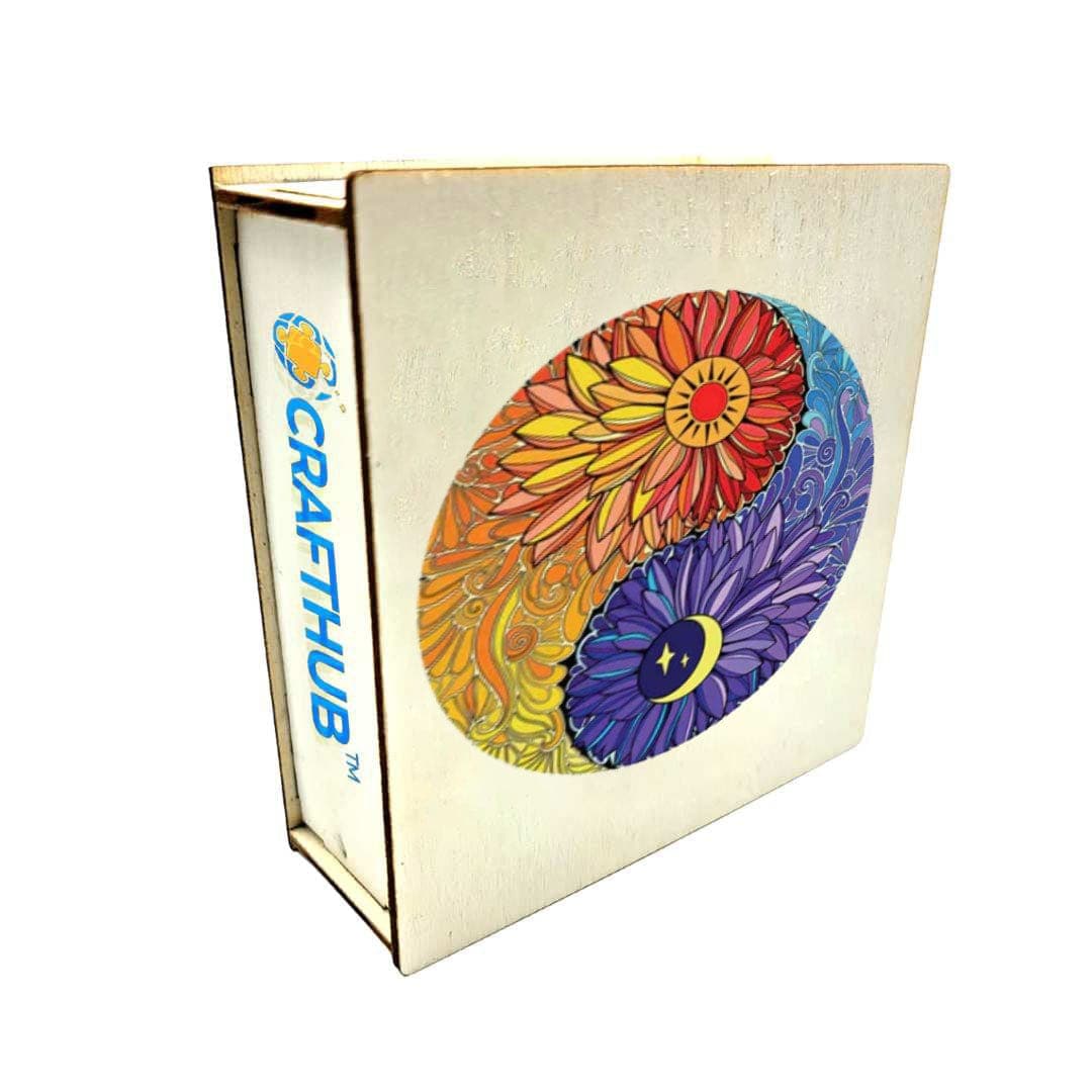 Flower Yin Yang - Jigsaw Puzzle